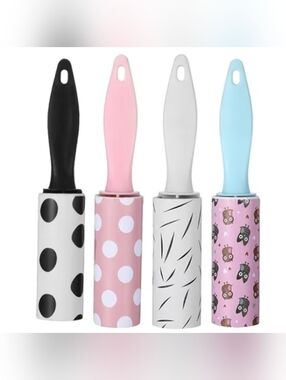 4 Pcs Mini Portable Individually Wrapped Lint Roller
